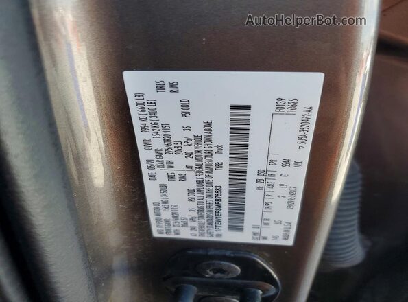 1FTEW1EP8MFB75583 2021 FORD F150 Brown Շարժիչի բաժամունքի տեսք