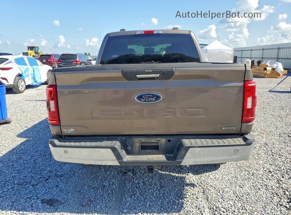 1FTEW1EP8MFB75583 2021 FORD F150 Brown Հետևի տեսք