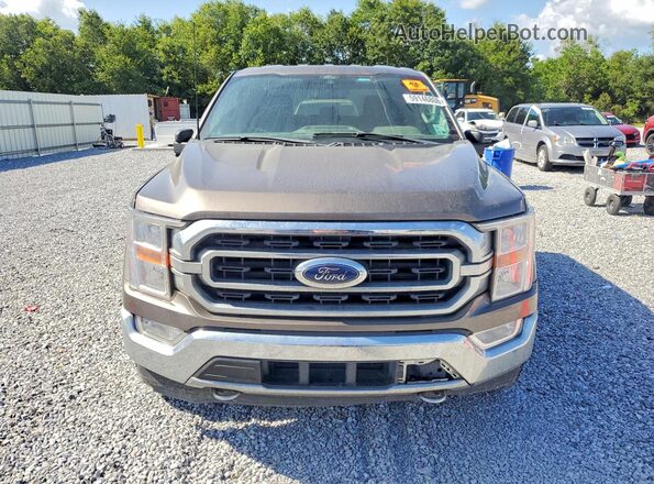 1FTEW1EP8MFB75583 2021 FORD F150 Brown Դիմացի տեսք