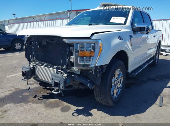1FTEW1EP8MKE83375 2021 FORD F150 Белый Панорамный вид салона 360°