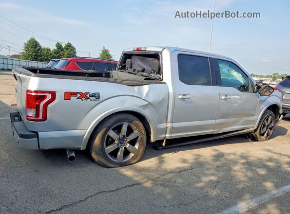 1FTEW1EP9GFB83714 2016 FORD F150 Серебряный Задняя правая четверть