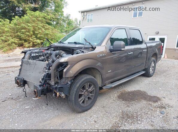 1FTEW1EP9GFC57813 2016 FORD F150 Beige Передня ліва чверть