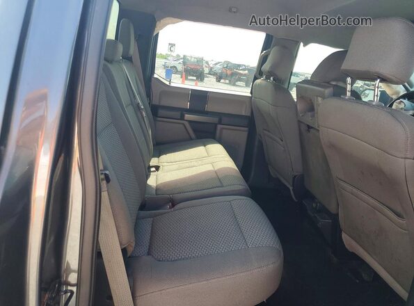 1FTEW1EP9GFC59304 2016 FORD F150 Charcoal Rear seats view