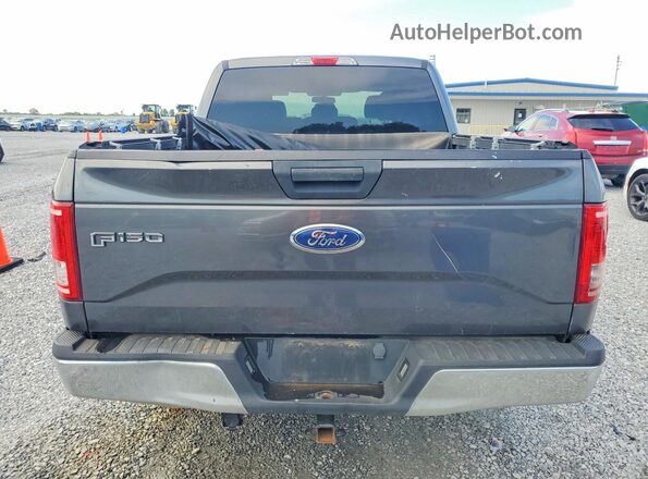 1FTEW1EP9GFC59304 2016 FORD F150 Charcoal Rear view