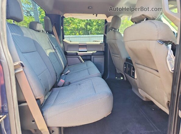 1FTEW1EP9GFD30100 2016 FORD F150 Blue Vista de los asientos traseros