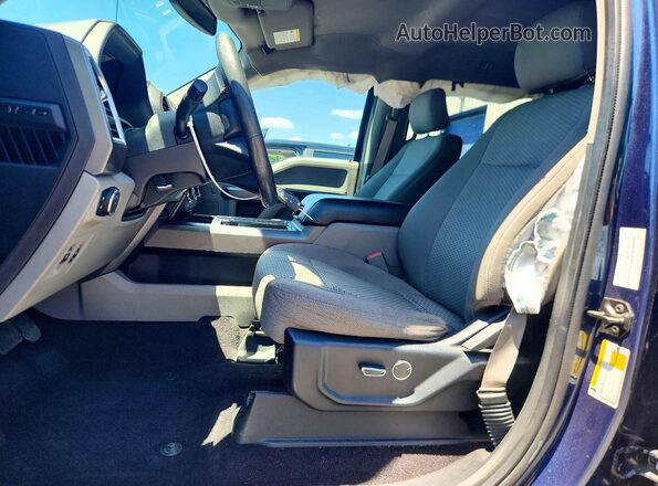 1FTEW1EP9GFD30100 2016 FORD F150 Blue Vista interior delantera