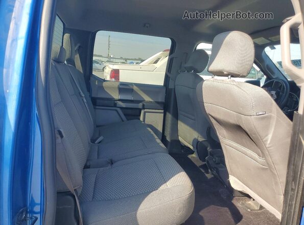 1FTEW1EP9GKE35467 2016 FORD F150 Blue Rear seats view