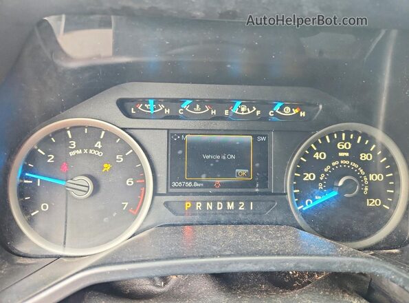 1FTEW1EP9HFA02189 2017 FORD F150 Gray ხელსაწყოთა პანელის ხედი