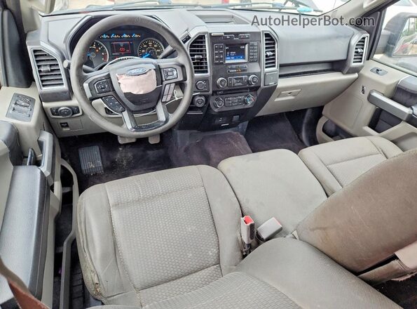 1FTEW1EP9HFA02189 2017 FORD F150 Gray წინა პანელის ხედი