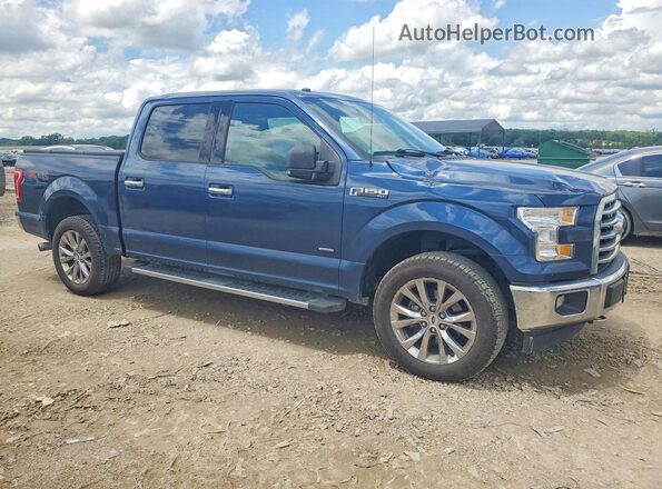 1FTEW1EP9HFC08189 2017 FORD F150 Синий Передняя правая четверть