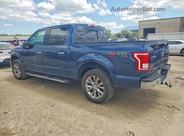 1FTEW1EP9HFC08189 2017 FORD F150 Синий Задняя левая четверть