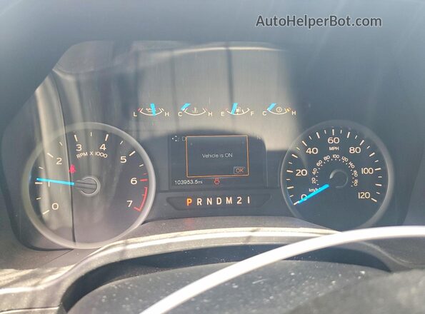 1FTEW1EP9HFC08189 2017 FORD F150 Синий Вид щитка приборов