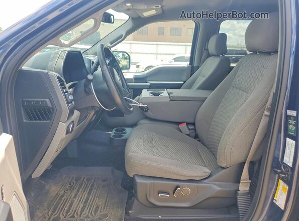 1FTEW1EP9HFC08189 2017 FORD F150 Синий Вид салона спереди