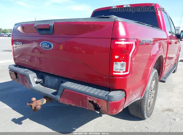 1FTEW1EP9HKD95005 2017 FORD F150 Burgundy Front view