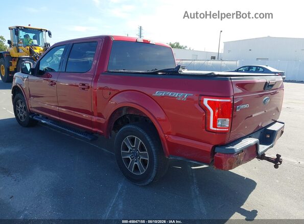 1FTEW1EP9HKD95005 2017 FORD F150 Burgundy Rear left