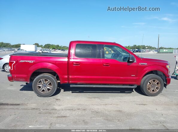 1FTEW1EP9HKD95005 2017 FORD F150 Burgundy Rear interior view