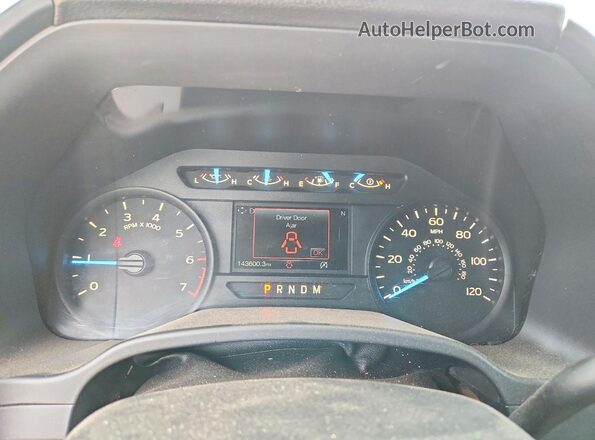 1FTEW1EP9JKC79874 2018 FORD F150 Белый Вид щитка приборов
