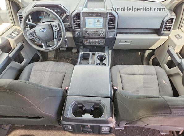 1FTEW1EP9JKC79874 2018 FORD F150 Белый Вид панели приборов
