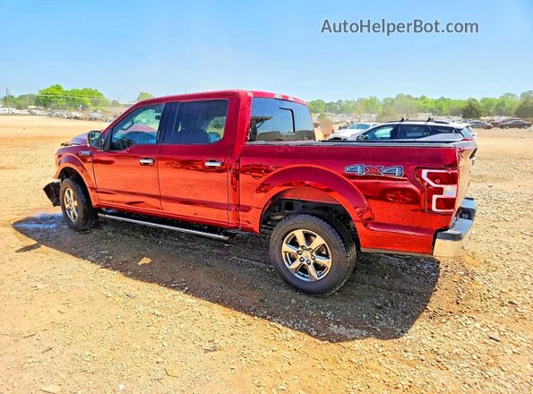 1FTEW1EP9JKD28409 2018 FORD F150 Red Trasero izquierdo
