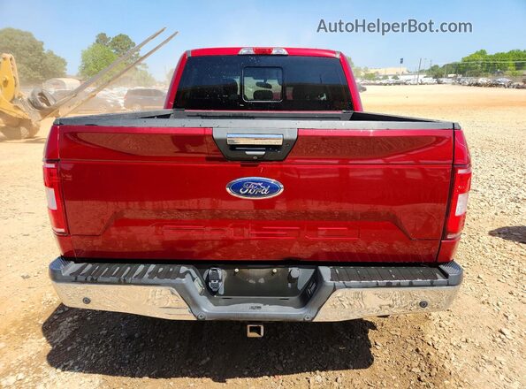 1FTEW1EP9JKD28409 2018 FORD F150 Red Vista trasera