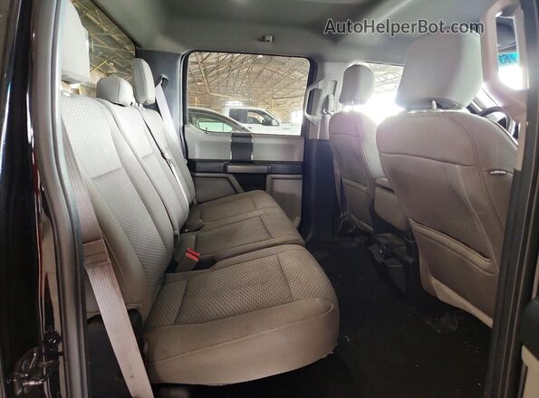 1FTEW1EP9JKE88497 2018 FORD F150 Black Rear seats view