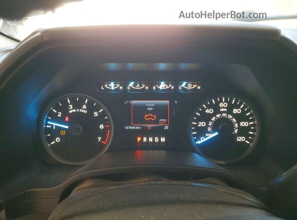 1FTEW1EP9JKE91772 2018 FORD F150 Синий Вид щитка приборов