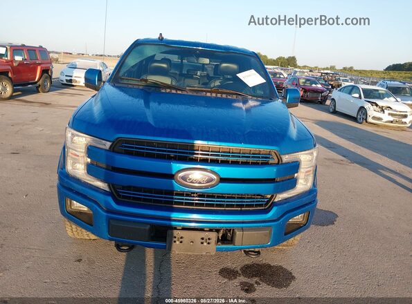 1FTEW1EP9KFB66324 2019 FORD F150 Blue Вид спереду