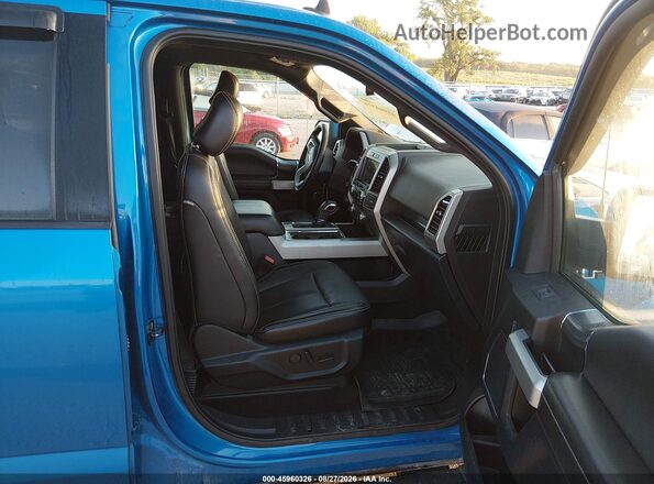 1FTEW1EP9KFB66324 2019 FORD F150 Blue Вид салону спереду
