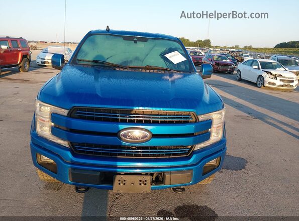 1FTEW1EP9KFB66324 2019 FORD F150 Blue Вид щитка приладів