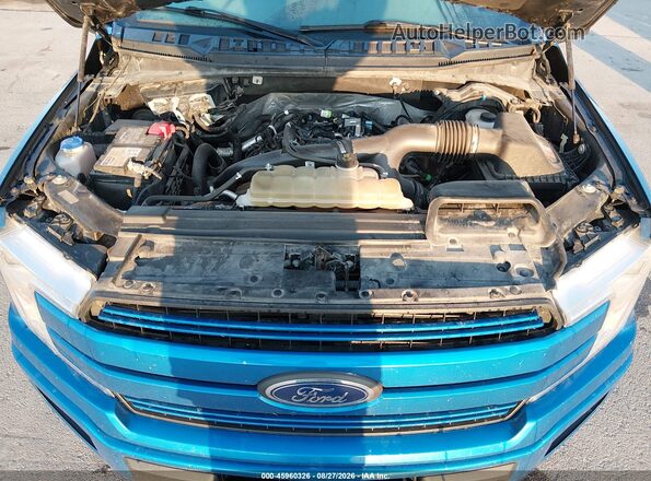 1FTEW1EP9KFB66324 2019 FORD F150 Blue Вид ззаду