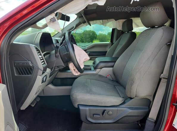 1FTEW1EP9KFD52414 2019 FORD F150 Red Widok wnętrza z przodu