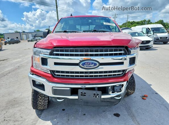 1FTEW1EP9KFD52414 2019 FORD F150 Red Widok z przodu