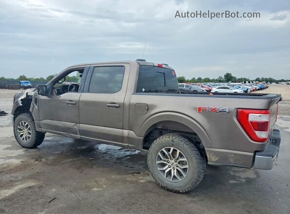 1FTEW1EP9NKD33423 2022 FORD F150 Коричневый Задняя левая четверть