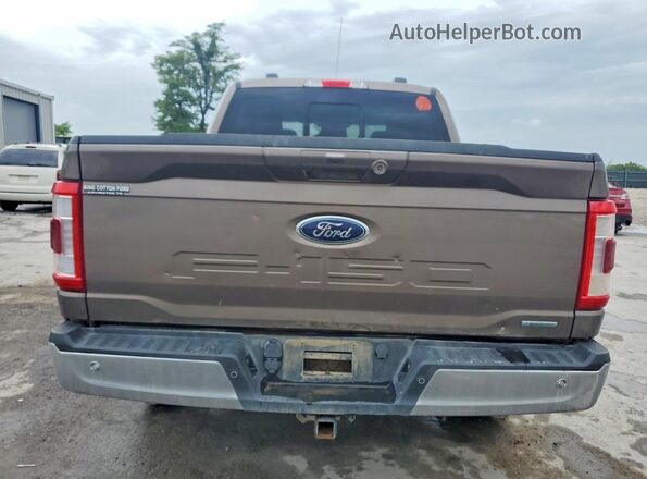1FTEW1EP9NKD33423 2022 FORD F150 Коричневый Вид сзади