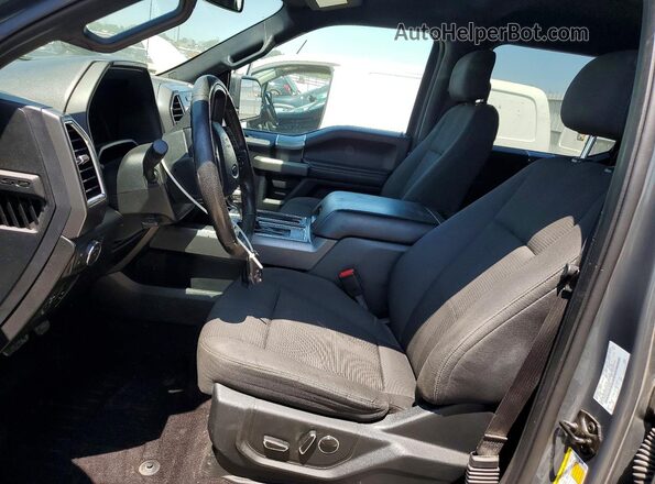 1FTEW1EPXGKF30362 2016 FORD F150 Gray წინა სალონის ხედი