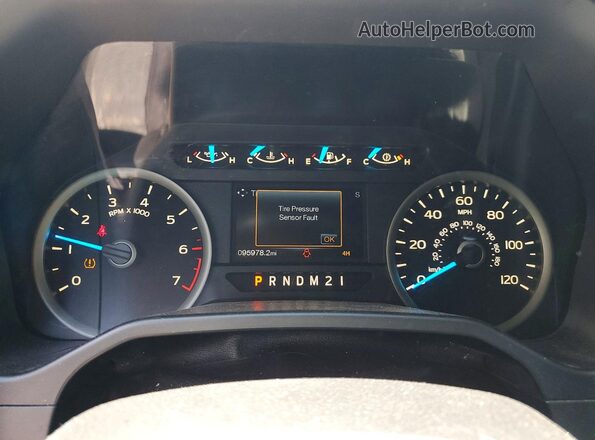 1FTEW1EPXGKF30362 2016 FORD F150 Gray ხელსაწყოთა პანელის ხედი
