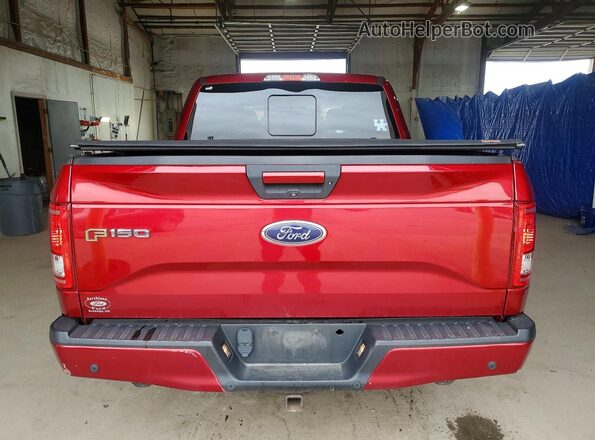 1FTEW1EPXHFA22760 2017 FORD F150 Red უკანა ხედი