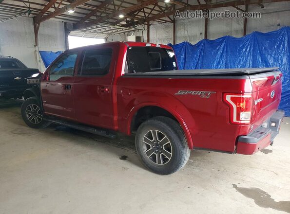1FTEW1EPXHFA22760 2017 FORD F150 Red უკანა მარცხენა