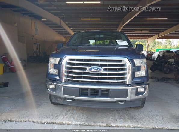 1FTEW1EPXHFC51648 2017 FORD F150 Blue Instrument cluster view