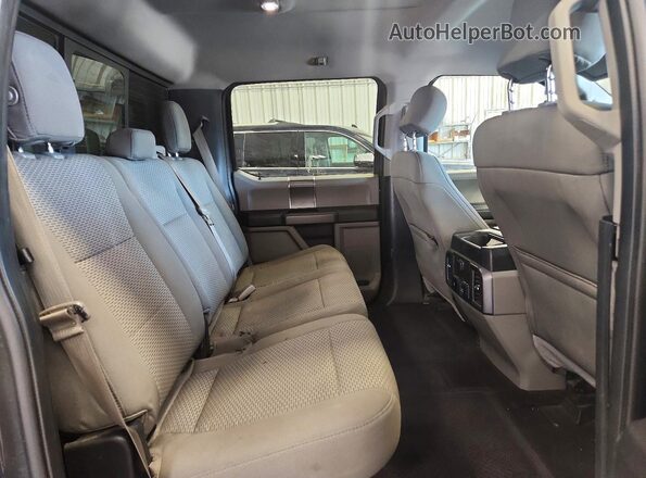 1FTEW1EPXHKC52144 2017 FORD F150 Gray Rear seats view