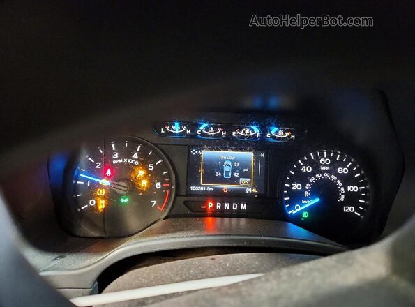 1FTEW1EPXJFB52530 2018 FORD F150 Blue Widok zestawu wskaźników