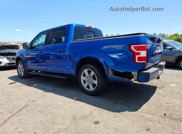 1FTEW1EPXJFC59075 2018 FORD F150 Blue Tył lewy