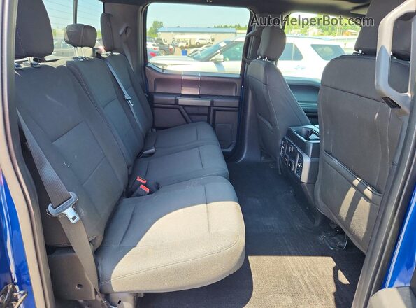 1FTEW1EPXJFC59075 2018 FORD F150 Blue Widok tylnych siedzeń