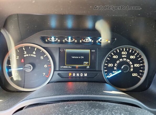 1FTEW1EPXJFC59075 2018 FORD F150 Blue Widok zestawu wskaźników