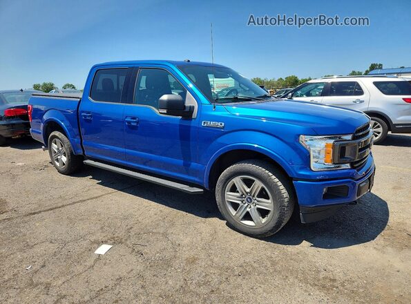 1FTEW1EPXJFC59075 2018 FORD F150 Blue Przód prawy