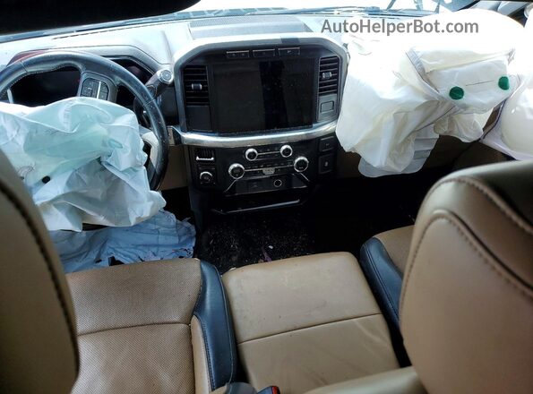 1FTEW1EPXMFA65800 2021 FORD F150 White Առջևի վահանակի տեսք