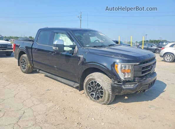 1FTEW1EPXMKD35910 2021 FORD F150 Черный Передняя правая четверть