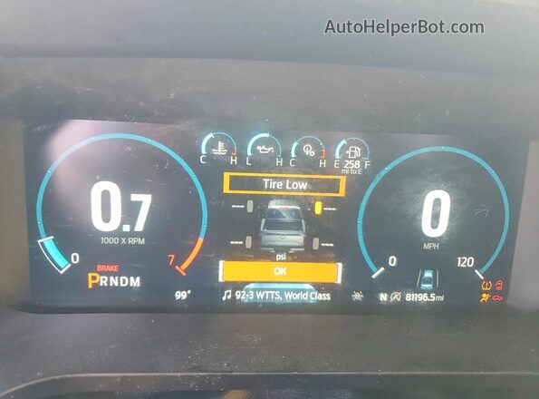 1FTEW1EPXMKD35910 2021 FORD F150 Черный Вид щитка приборов