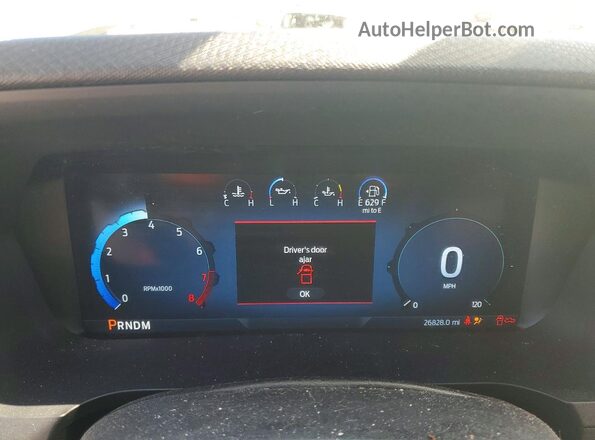 1FTEW2K53RKE16697 2024 FORD F150 Silver Instrument cluster view