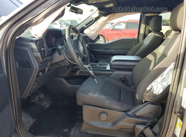 1FTEW2KP0RKF17620 2024 FORD F150 Gray წინა სალონის ხედი